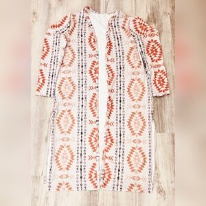 Women's black and orange Cardigan XL